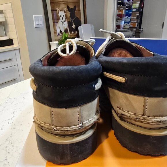 NEW! TIMBERLAND MEN'S AUTHENTIC BOAT SHOE Black and Tan Size 12 TB0A5RH8DH4 - Picture 4 of 11